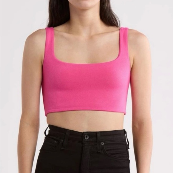 Naked Wardrobe Square Neck Tank Bralette - Size Large - Picture 1 of 6